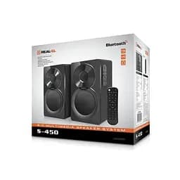 Колонки 2.0 S-405 Black 2 x 4 Вт BT REAL-EL teh0021021 - мініатюра 7