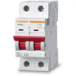 Автоматичний вимикач Videx RS4 RESIST 2п 32А С 4,5кА (VF-RS4-AV2C32)