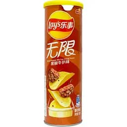 Чипсы Lays Black Pepper Rib Eye Steak 90 г