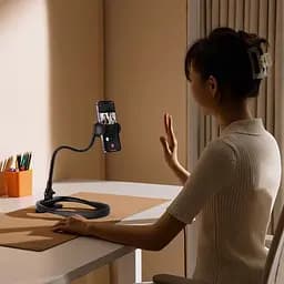 Тримач на шию/стіл Baseus Comfort Joy Series Neck Phone Holder чорний LUGB000001 - мініатюра 3