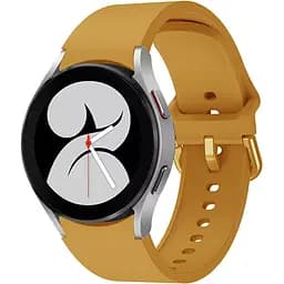 Ремінець для Samsung Galaxy Watch FE - жовто-гірчичний ширина кріплення 20мм силікон розмір L Watchbands Color (WB00S4GALAXYCOLOR65)