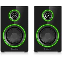 Комп'ютерні колонки 2.0 Real-El RS410 RGB Bluetooth Black 12 Вт - мініатюра 3