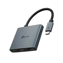 Хаб USB 3-in-1 Grey Type-C 3.1 - 1xType-C (100 Вт) / 1xUSB 3.0 / HDMI 4K TP-Link teh0019600