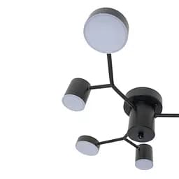 Люстра стельова Brille в спальню LED 42W WW+NW+CW BK (BR-01 634C/6) - мініатюра 4
