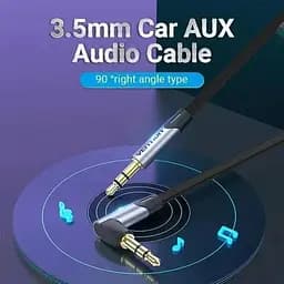 Аудіо кабель Vention minijack 3,5mm - minijack 3,5mm TRS AUX 5 м, чорний (BANHJ) - мініатюра 7