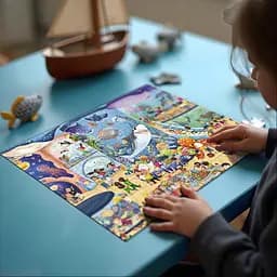 Дитячий віммельпазл "Музей Океанаріум" DoDo Toys 300641, 150 елементів - мініатюра 6