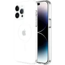 Чохол Vokamo Glacier для iPhone 15 Pro з магнітом білий матовий