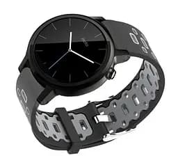 Спортивний ремінець Primo Perfor Classic для годинника Motorola Moto 360 2nd gen (42 мм ) Black Grey - мініатюра 2