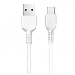 Кабель Hoco X20 Pisces Cable USB to Type-C 2A 3m White
