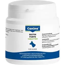 Витамины Canina Biotin Forte Tabletten для шерсти собак 100 г 30 таблеток