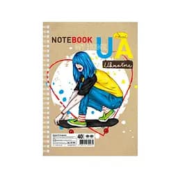 Блокнот "My home UA-1" А5 Апельсин АП-1901-5, 40 страниц, пружина сбоку