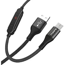 USB кабель Kaku KSC-282 USB - Micro USB 1m з таймером - Black