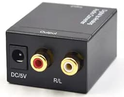 Активный конвертер с цифрового (SPDIF) в аналоговый (RCA) аудио сигнал - мініатюра 1