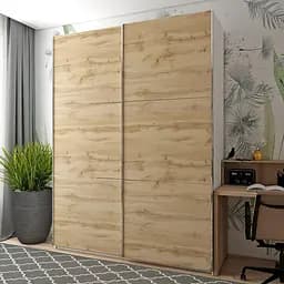 Шафа-купе Doros G-Caiser Білий / Дуб Евок 2 ДСП / 3 частини 180х60х240 (42005020)