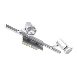 Светильник Brille настенный-потолочный спот поворотный накладной HTL-23/2 Brushed Cr/Cr