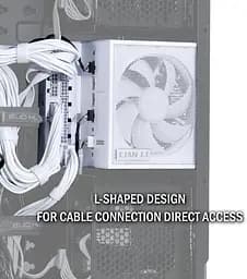 Блок живлення Lian Li EDGE1300, 80 Plus Platinum, White, EU Cord (G9P.EG1300.WE00.EU) - мініатюра 8