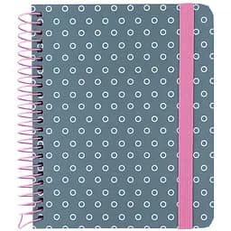 Блокнот на спіралі Axent B6+ клітинка 120 аркушів сірий (8461-2-A)