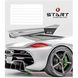 Зошит учнівський Start the game Школярик 012-3231L-1 у лінію 12 аркушів