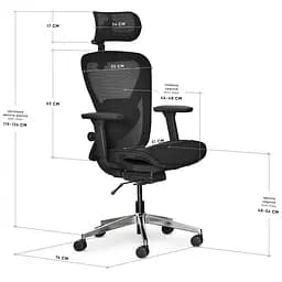 Крісло Mealux Q1 Air Black ( HF-Q1 M/B) - мініатюра 3