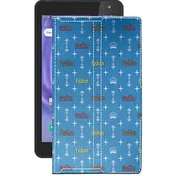 Чехол StatusCASE из экокожи для планшета Prestigio Seed A7 (PMT4337) Фэшн голубой