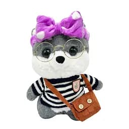 М'яка іграшка "Песик" Bambi K0201(Grey) одяг в асортименті, 30 см - мініатюра 2