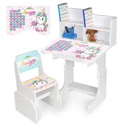 Детская Парта N 2071-9-1 белый, со стульчиком