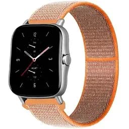 Ремінець нейлоновий на липучці BeWatch Xiaomi Amazfit BIP/GTS/GTR 20 мм Помаранчевий (1011307.1UW)