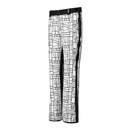Штани CMP Womens' Clima Protect Stretch Ski Trousers with Geometric Print L White/Black (1097-31W0046-15ZH 42) - мініатюра 3