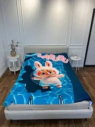 Плед 3D Лабубу №7 160×200 см м’який плюшевий подарунковий для дітей і дорослих