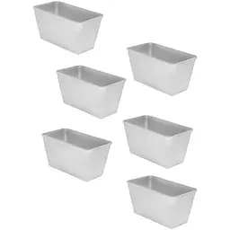 Форма хлібна для випічки стандартного хліба у вигляді цеглинки Л7 алюміній (22х11х11.5 см) 6, Полімет Сірий 86433