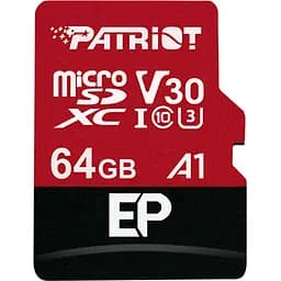Карта пам'яті Patriot LX microSDXC 64GB UHS-I U3 V30 A1 EP + SD adapter (PEF64GEP31MCX) [113858] - мініатюра 4