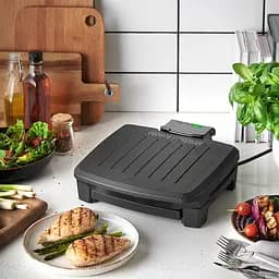 Гриль Russell Hobbs George Foreman притискний Immersa Medium 1300Вт з'ємні пластини метал пластик чорний (28310-56) - мініатюра 9