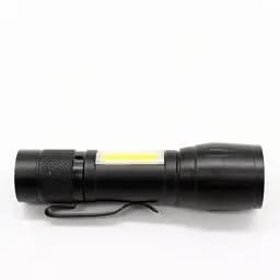 Ліхтар ручний акумуляторний з USB-зарядкою, бічним світлом та ZOOM HB-513-XPE+COB - мініатюра 8