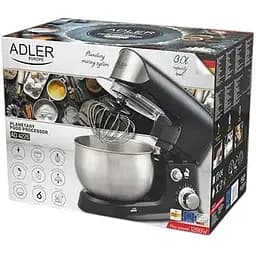 Тістоміс планетарний міксер Adler AD 4226 1200 Вт 3 л чаша з нержавіючої сталі на 6 швидкостей чорний - мініатюра 7