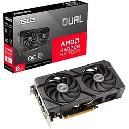 Видеокарта Asus Radeon RX 7600 Dual EVO OC 8G (DUAL-RX7600-O8G-EVO) UA [128462]
