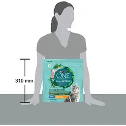 Сухий корм для дорослих котів Purina One Adult Dual Nature Spirulina з куркою 1.4 кг (12425096) - мініатюра 3