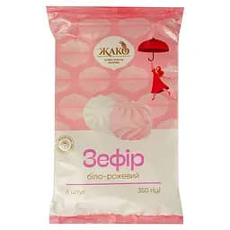 Зефір Жако біло-рожевий, 350 г (607918)