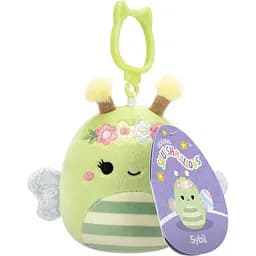 М'яка іграшка на кліпсі Squishmallows Бджілка Сібіл 9 см (SQCP00460) - мініатюра 2