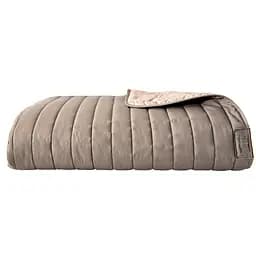 Двустороннее покрывало Ideia Стиль Люкс, бежевый и серый, 260х240 см (8-13500)