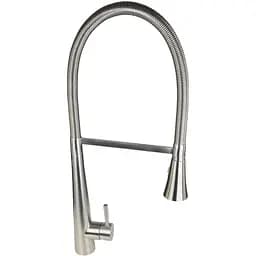 Смеситель кухонный Germece 8633 однорычажный с выдвижным изливом серебристый (SP000020216)