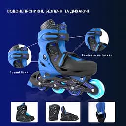 Роликові ковзани Neon Combo розмір 30-33 сині (NT09B4) - мініатюра 8