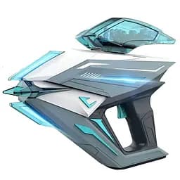 Іграшковий пістолет 661-1 з акумулятором 7,4 V, підсвічуванням, стрільбою орбізами, 2 магазинами, синій