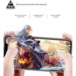 Скло захисне Armorstandart Full Glue Xiaomi Redmi 10A / 9A / 9С Black (ARM56265-GFG-BK) - мініатюра 4