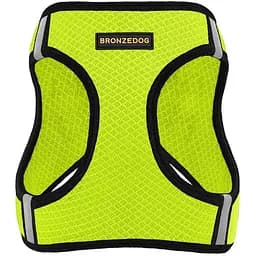 Шлея для собак Bronzedog Mesh Vest, розмір М, 42х47 см, лимонна - мініатюра 2