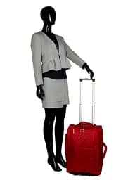 Валіза Малий (S) тканинний на 2 колесах Airtex 525 Queluz 50x34x18 см 30,6 л Червона - мініатюра 10