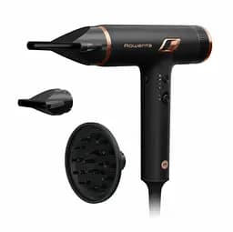 Фен Rowenta T-Shape Maestria Nano, 1700Вт, 3 режими, дифузор, іоніз-я, хол. обдув, чорний