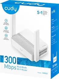 Маршрутизатор Cudy WR300 N300 Wi-Fi Router 802.11b/g/n 300Mbps 2.4GHz 4 × 10/100 Mbps Ports 2× - мініатюра 7