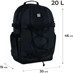 Рюкзак GoPack Education Teens 186 чорний (GO25-186L-1) - мініатюра 3