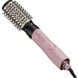 Фен-щітка Remington Coconut Smooth, 1000Вт, 2 режими, іонізація, хол. обдув, 2 насадки, чорно-рожевий