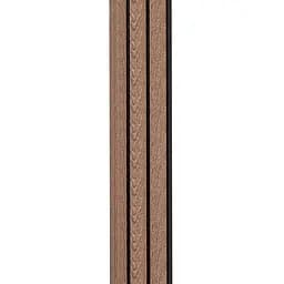 Рейка декоративна Wall Sticker PS 2900х120х12 мм Горіх SW-00001739 - мініатюра 5